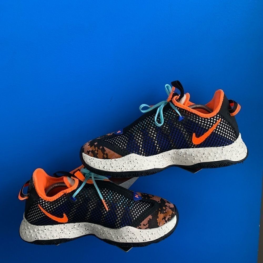 Men's Nike PG4 Digi Camo Paul George Basketball Sneakers  CD5079-200 10.5